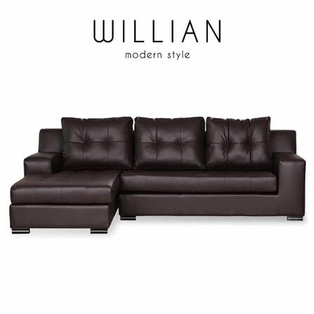 โซฟาเข้ามุมซ้าย AS FURNITURE WILLIAN RBWD40 สีน้ำตาลเข้ม_4