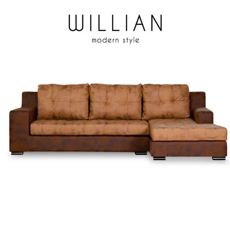 โซฟาเข้ามุมขวา AS FURNITURE WILLIAN LBWU12 สีน้ำตาล_3