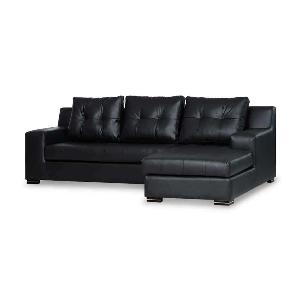 โซฟาเข้ามุมขวา AS FURNITURE WILLIAN LBKD36 สีดำ