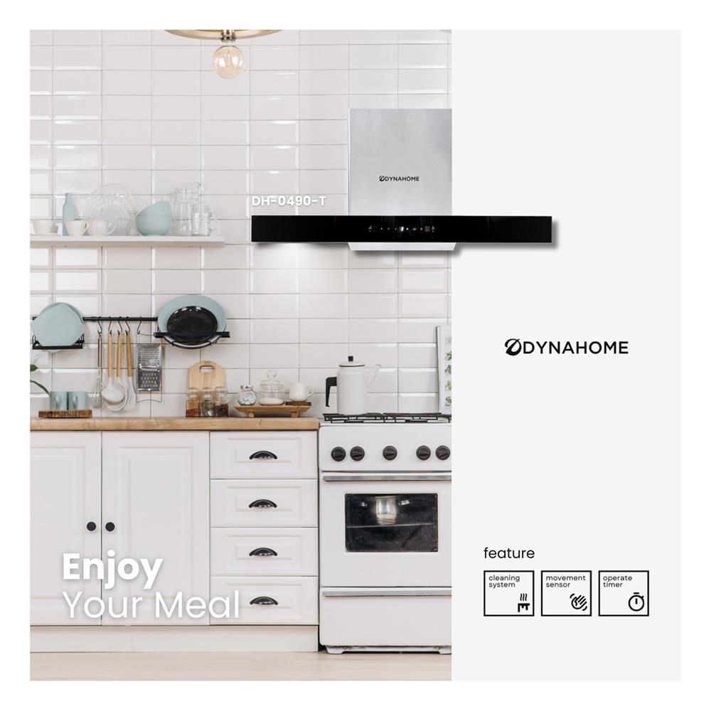 เครื่องดูดควันกระโจม DYNA HOME DH-0490-T 90 ซม.