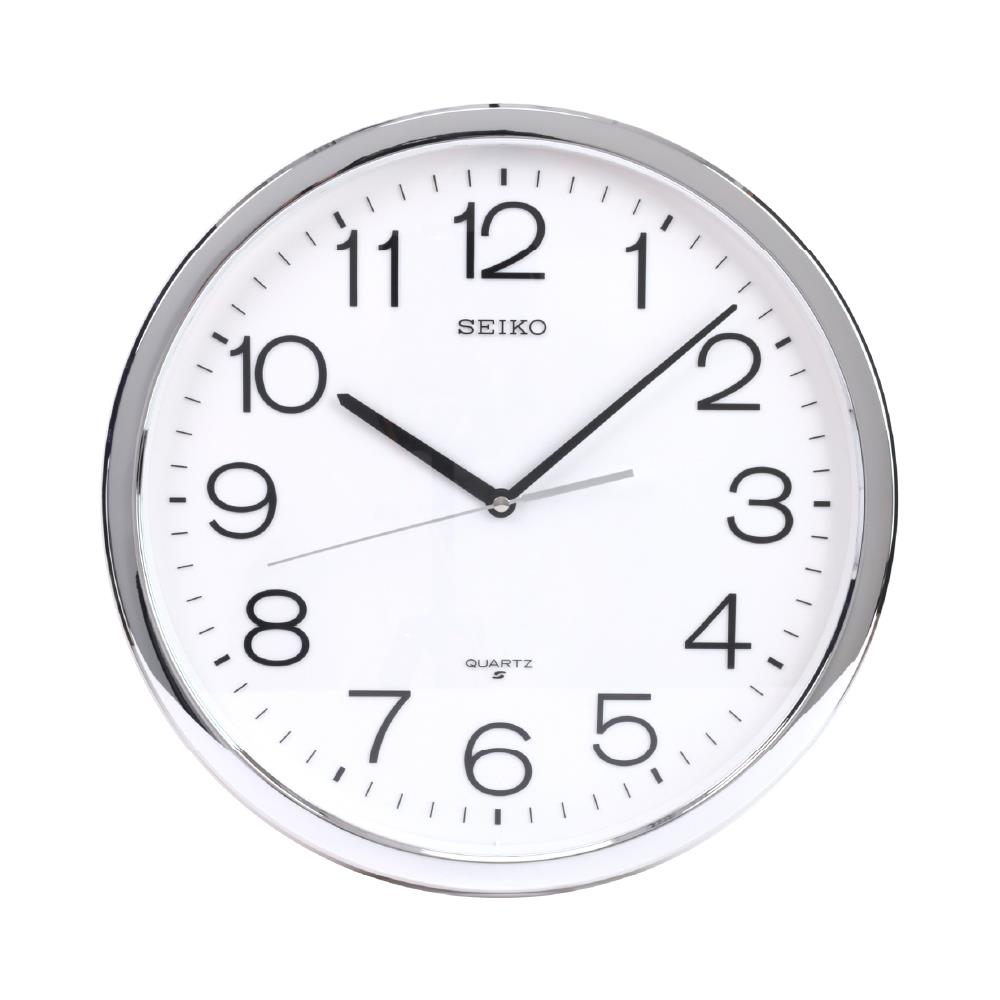 นาฬิกาแขวน SEIKO CLOCKS PAA020S 14 นิ้ว สีเงิน