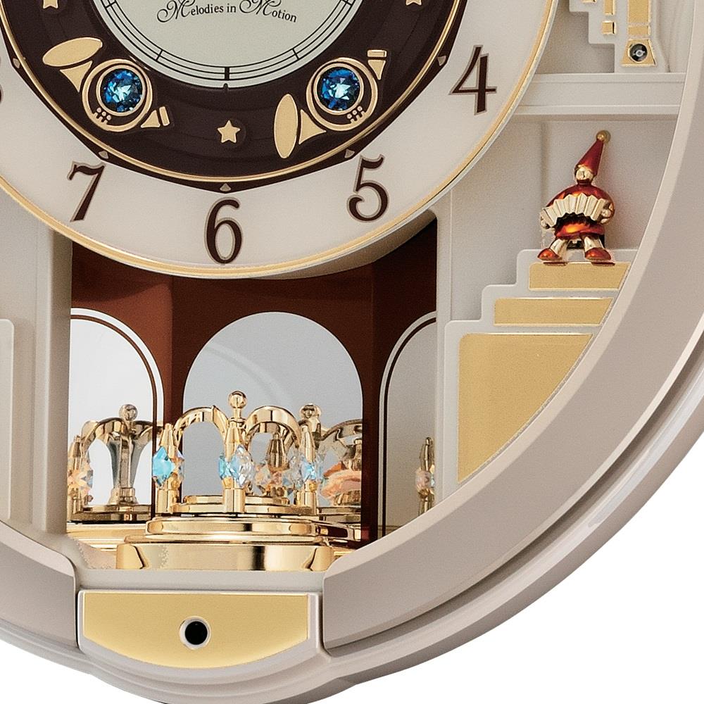 นาฬิกาแขวน SEIKO CLOCKS MELODY QXM290S 18X15 นิ้ว สีเบจ