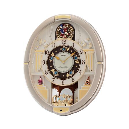 นาฬิกาแขวน SEIKO CLOCKS MELODY QXM290S 18X15 นิ้ว สีเบจ_0