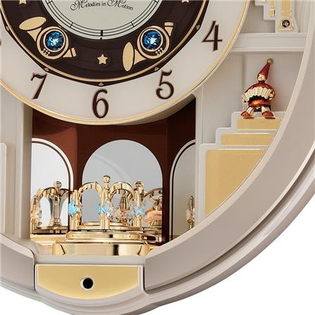 นาฬิกาแขวน SEIKO CLOCKS MELODY QXM290S 18X15 นิ้ว สีเบจ_3