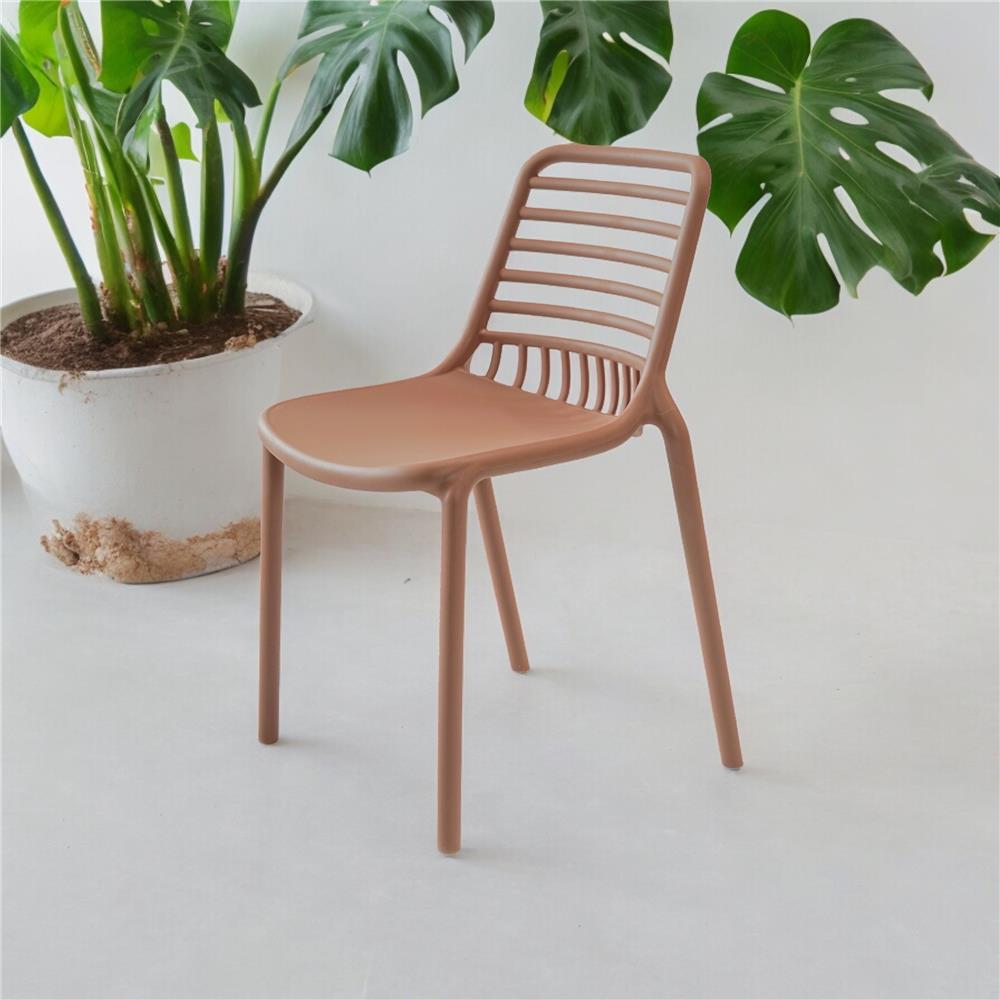 เก้าอี้พลาสติก PIONEER PN92346 สีน้ำตาล