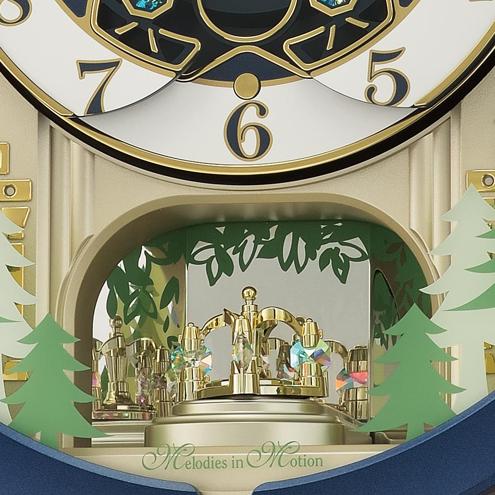 นาฬิกาแขวน SEIKO CLOCKS MELODY QXM398L 17.5X16 นิ้ว สีเงิน