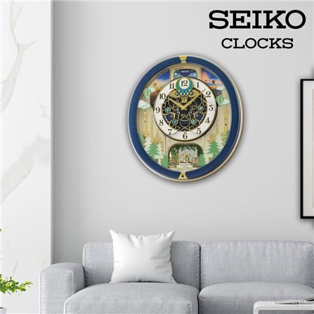 นาฬิกาแขวน SEIKO CLOCKS MELODY QXM398L 17.5X16 นิ้ว สีเงิน_5