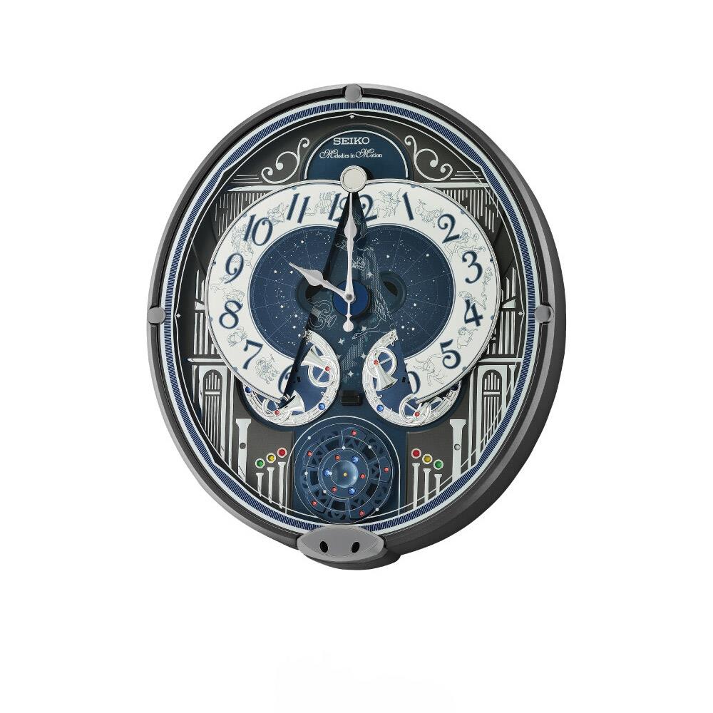 นาฬิกาแขวน MELODY SEIKO CLOCKS QXM393N 18X15.5 นิ้ว สีทอง/น้ำเงิน