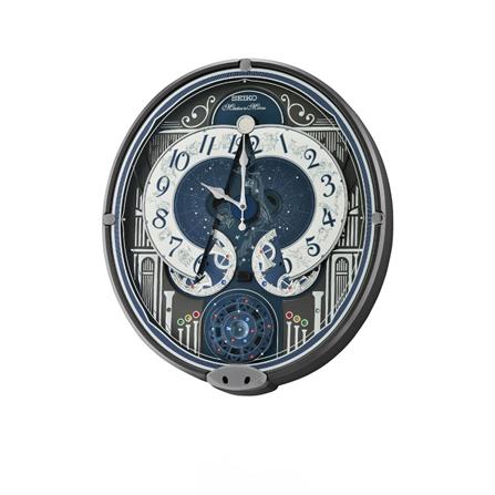 นาฬิกาแขวน MELODY SEIKO CLOCKS QXM393N 18X15.5 นิ้ว สีทอง/น้ำเงิน_1