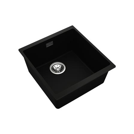 ซิงค์ฝัง 1 หลุม TEKA KUBE 40.40 TG BK U 43 สีดำ_1