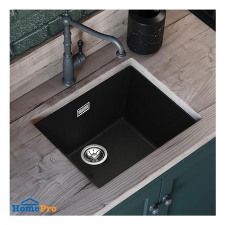 ซิงค์ฝัง 1 หลุม TEKA KUBE 40.40 TG BK U 43 สีดำ_2
