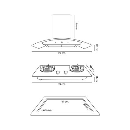 เตาฝัง+เครื่องดูดควัน DYNA HOME DH-9044+DH-7948_6