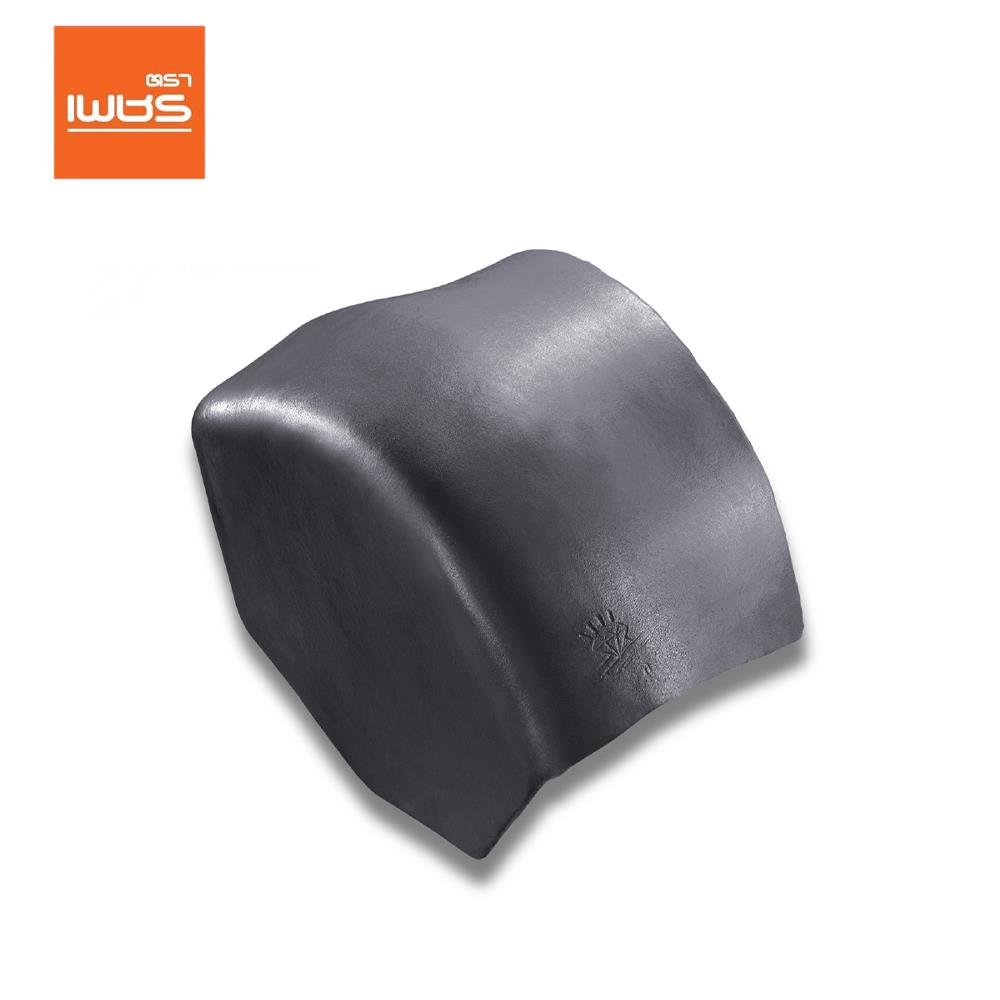 ครอบปิดจั่วสันโค้ง ลอนคู่ ตราเพชร 27x29 ซม. สีไอรอนเกรย์