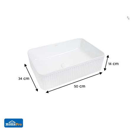 อ่างล้างหน้าวางบน MOYA LX-5681  สีขาว_5