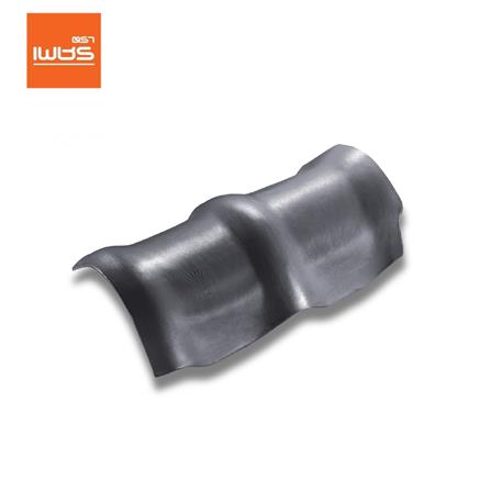 ครอบสันโค้ง 3 หัว ลอนคู่ ตราเพชร 26.5x49 ซม. สีไอรอนเกรย์_0