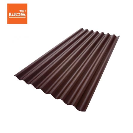 กระเบื้องหลังคา ลอนเล็ก ตราเพชร 0.4x54x120 ซม. สีน้ำตาลสุขสันต์_0