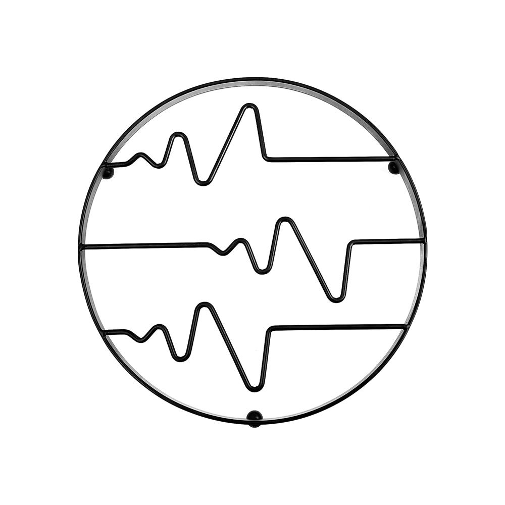 ที่รองภาชนะร้อนกลม KECH T-BOLT สีดำ