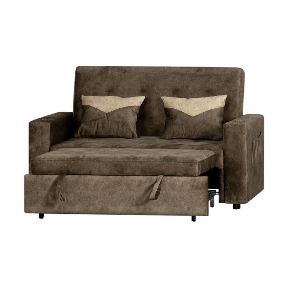 โซฟาเบด AS FURNITURE CHARLOTTE CBWU37 สีน้ำตาล/เหลือง