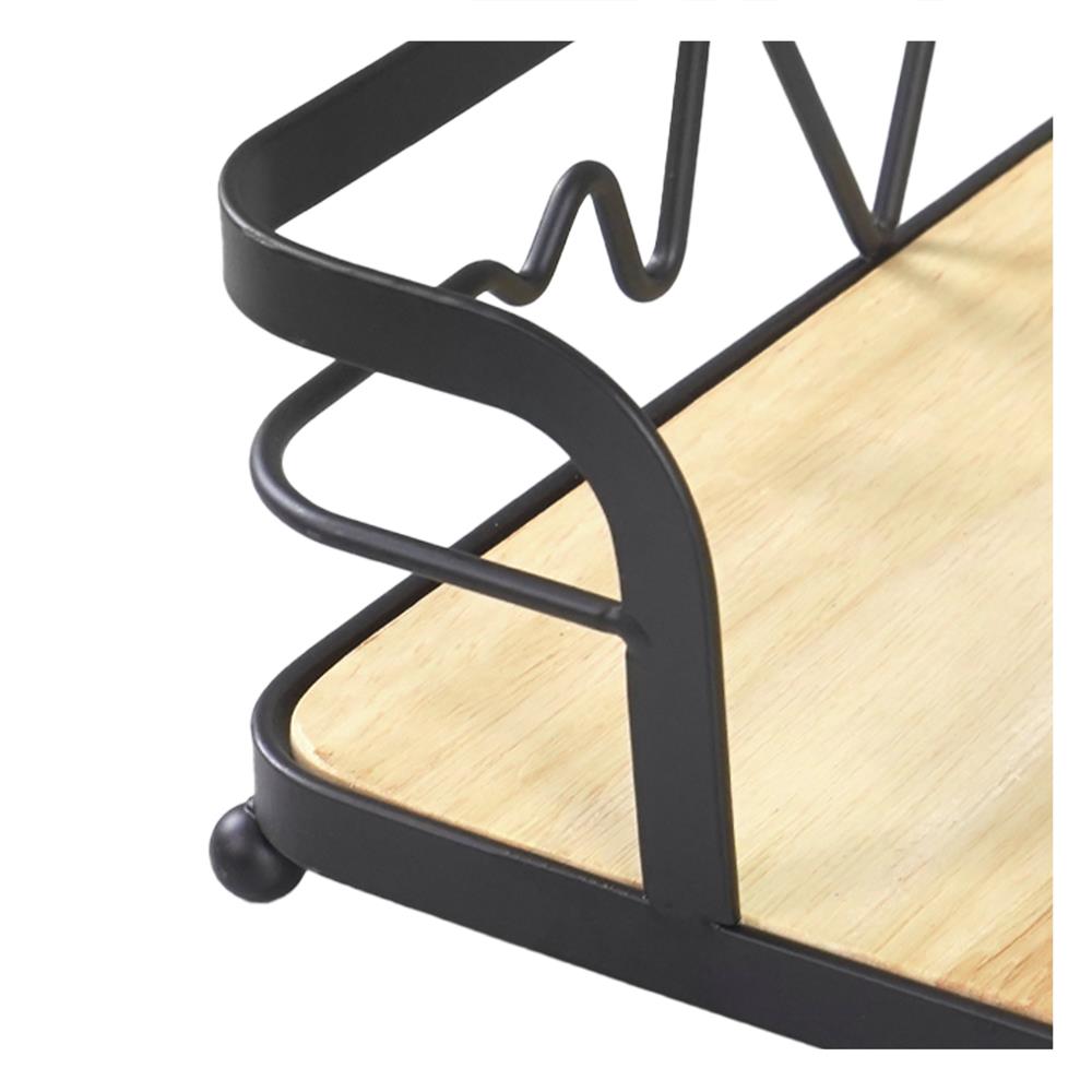 ถาดใส่ของเหลี่ยม KECH T-BOLT 18 ซม. สีดำ