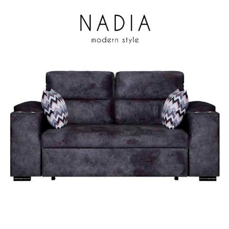 โซฟาเบด 2 ที่นั่ง AS FURNITURE NADIA CGYU40 สีเทา_7