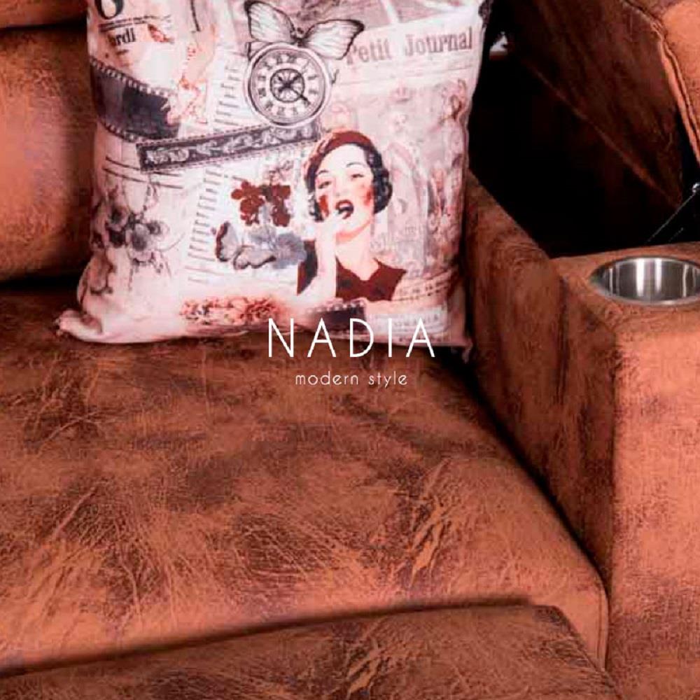 โซฟาเบด 2 ที่นั่ง AS FURNITURE NADIA LBWU12 สีน้ำตาล