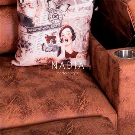 โซฟาเบด 2 ที่นั่ง AS FURNITURE NADIA LBWU12 สีน้ำตาล_2