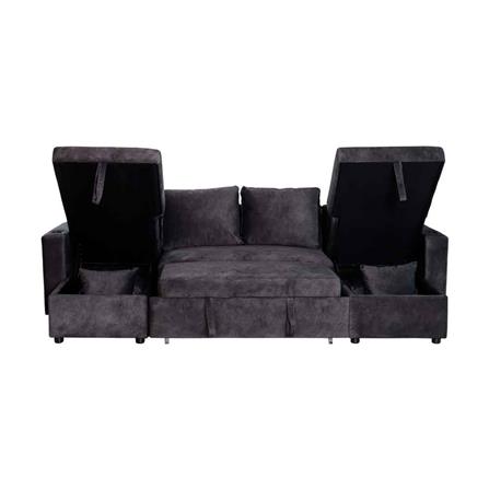 โซฟาเบด AS FURNITURE HYPER CGYU40 สีเทาเข้ม_4