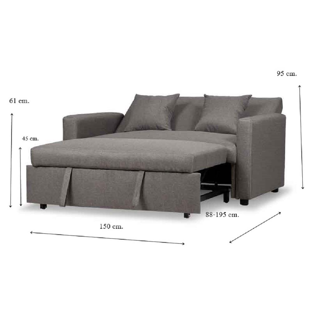 โซฟาเบด AS FURNITURE CHARMAINE CGYCA7 สีเทา