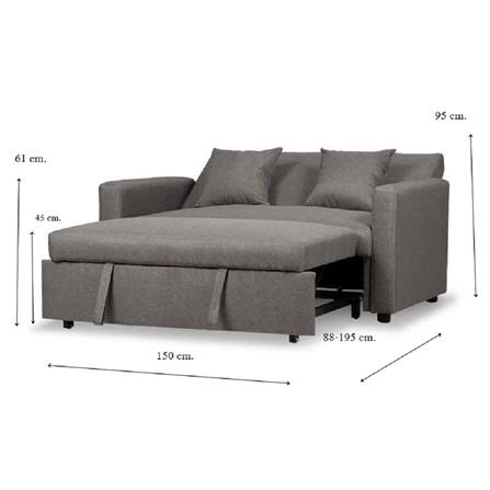 โซฟาเบด AS FURNITURE CHARMAINE CGYCA7 สีเทา_6