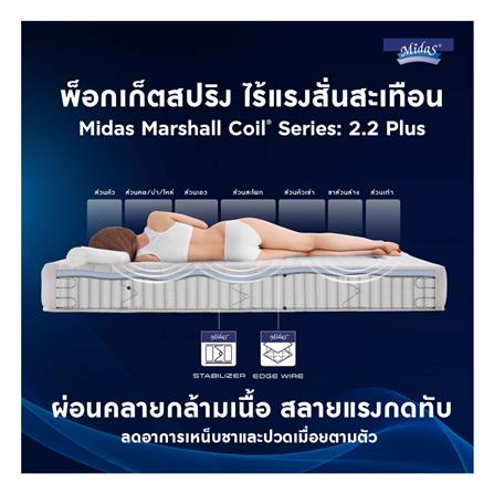 ที่นอน 6 ฟุต MIDAS FREEDOM พร้อมหมอนหนุน 2 ชิ้น_5
