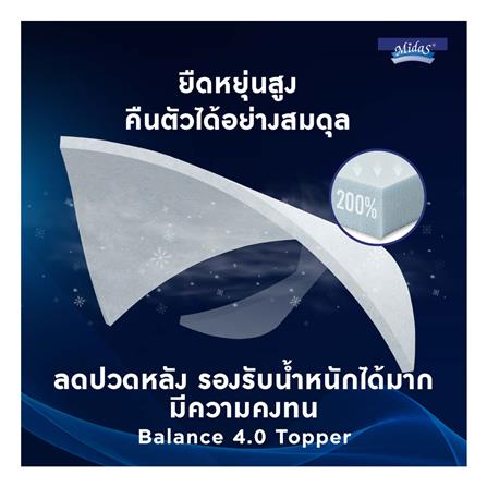 ที่นอน 6 ฟุต MIDAS FREEDOM พร้อมหมอนหนุน 2 ชิ้น_9