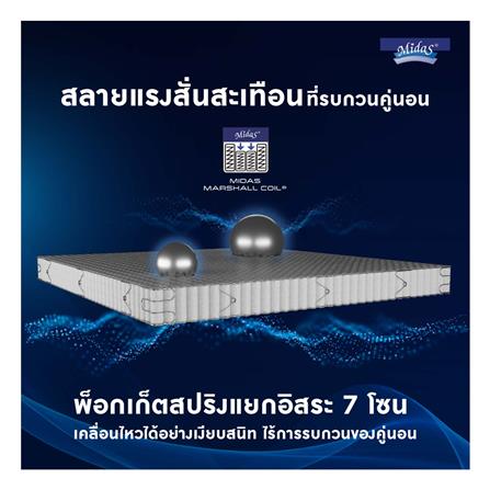 ที่นอน 5 ฟุต MIDAS FREEDOM พร้อมหมอนหนุน 2 ชิ้น_6