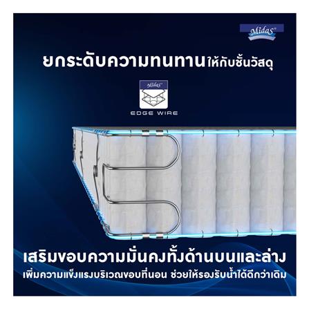 ที่นอน 3.5 ฟุต MIDAS FREEDOM พร้อมหมอนหนุน 1 ชิ้น_8
