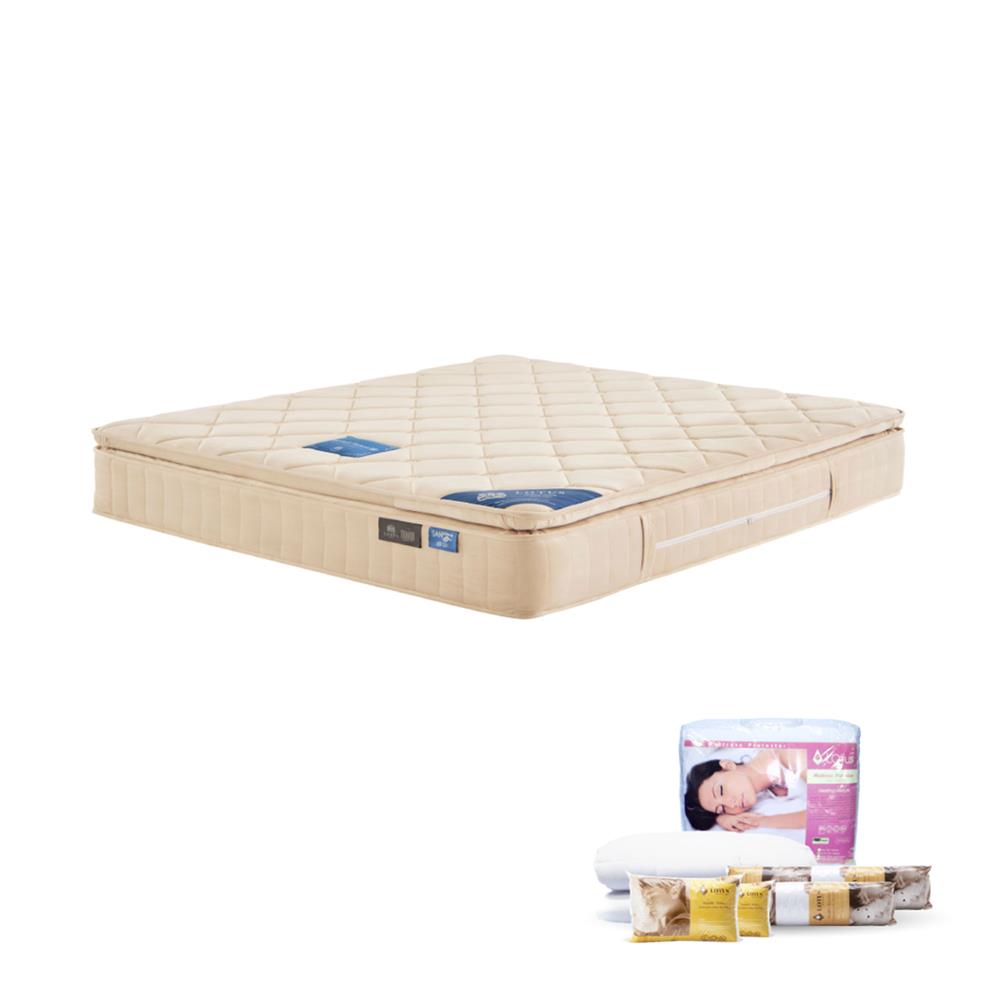 ที่นอน 5 ฟุต LOTUS MARSHALL DELUXE III พร้อมชุดเครื่องนอน 11 ชิ้น