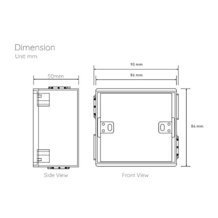 กล่องฝัง SAHN OT-BA4 สีขาว_2