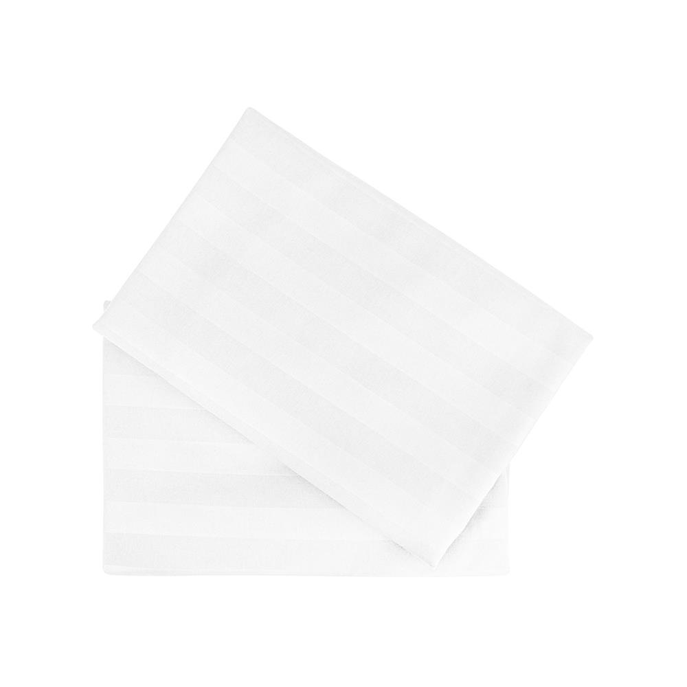 ปลอกหมอนหนุน PICASSO ลายริ้ว สีขาว แพ็ก 2 ชิ้น