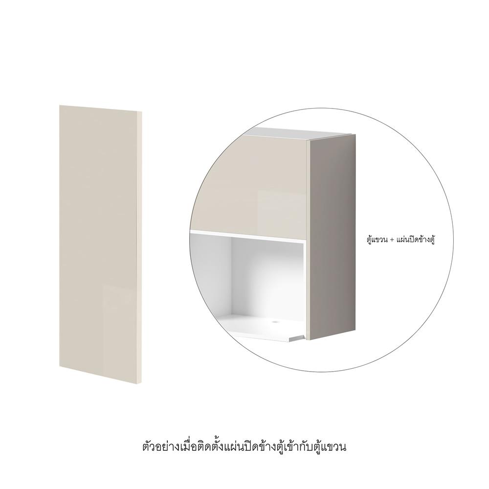 แผ่นปิดข้างตู้ CABIN HARIS 32x80 ซม. สีเบจ