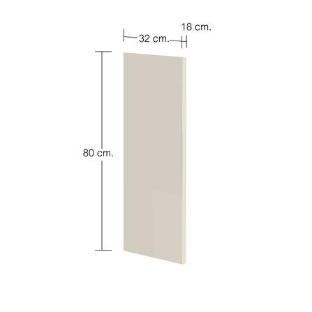 แผ่นปิดข้างตู้ CABIN HARIS 32x80 ซม. สีเบจ_3