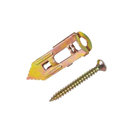 พุ๊กยิปซั่มปีกผีเสื้อ+สกรู DEXZON 12x40 มม. (แพ็ก 10 ชิ้น)_0