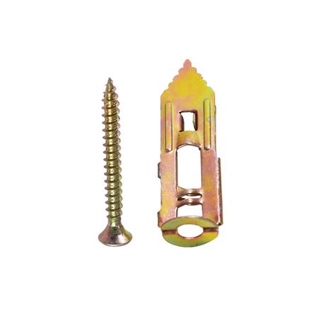 พุ๊กยิปซั่มปีกผีเสื้อ+สกรู DEXZON 12x40 มม. (แพ็ก 10 ชิ้น)_1