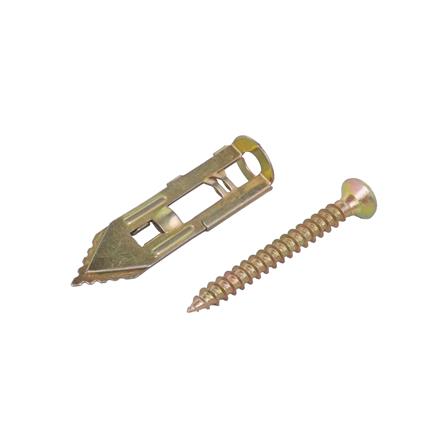 พุ๊กยิปซั่มปีกผีเสื้อ+สกรู DEXZON 12x40 มม. (แพ็ก 50 ชิ้น)_0