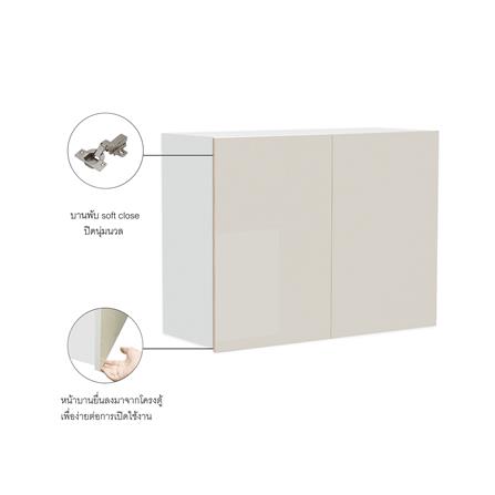 ตู้เข้ามุมขวาเปิดซ้าย CABIN HARIS 80x60 ซม. สีเบจ_2