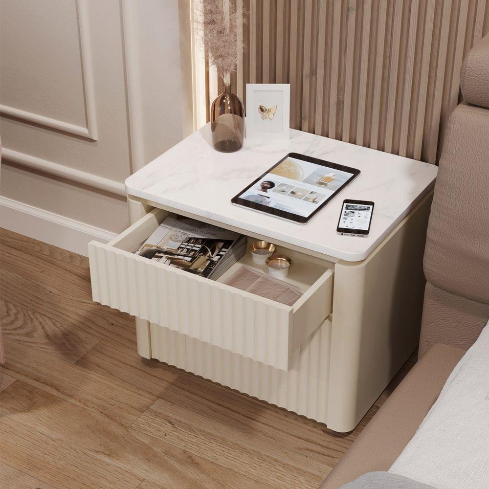 ตู้ข้างเตียง SB FURNITURE GALAR 58.5 ซม. สีเบจ