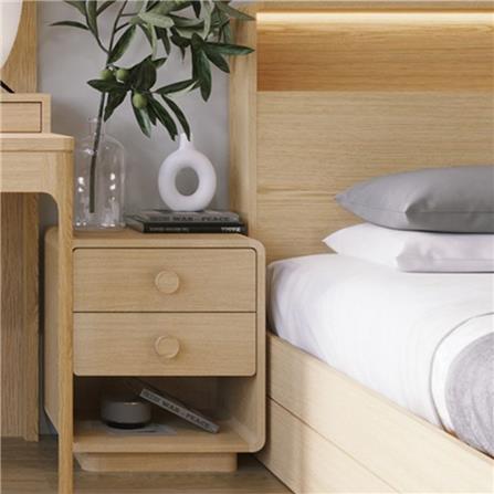 ตู้ข้างเตียง SB FURNITURE HAGI 45 ซม. สีไม้อ่อน_3