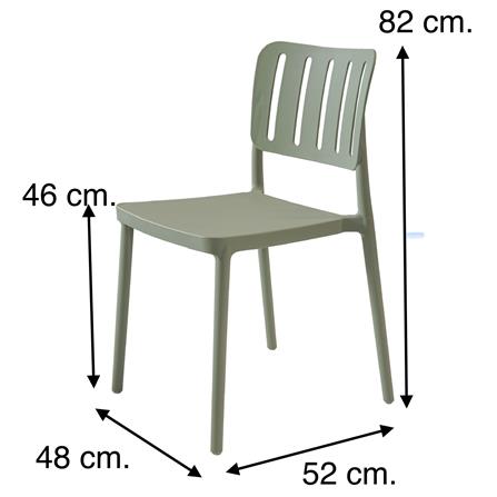 เก้าอี้พลาสติก PIONEER PN92659 สีเขียว_6