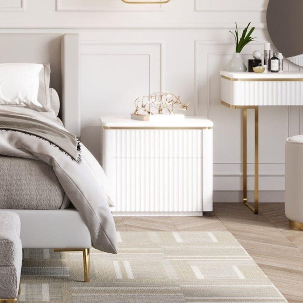 ตู้ข้างเตียง SB FURNITURE GALAR 58.5 ซม. สีขาว