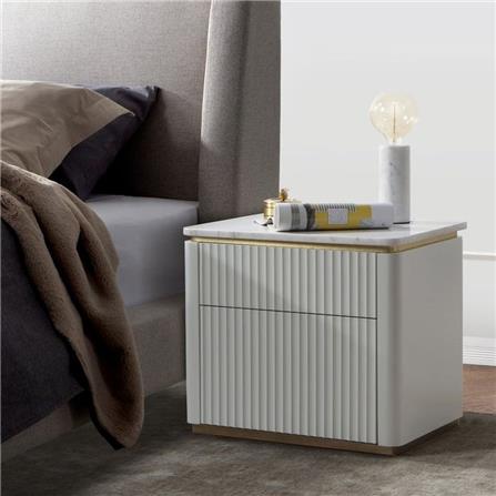 ตู้ข้างเตียง SB FURNITURE GALAR 58.5 ซม. สีขาว_4