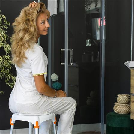 เก้าอี้อาบน้ำ KING 02 KING-STRAS02-29KN สีขาว_4