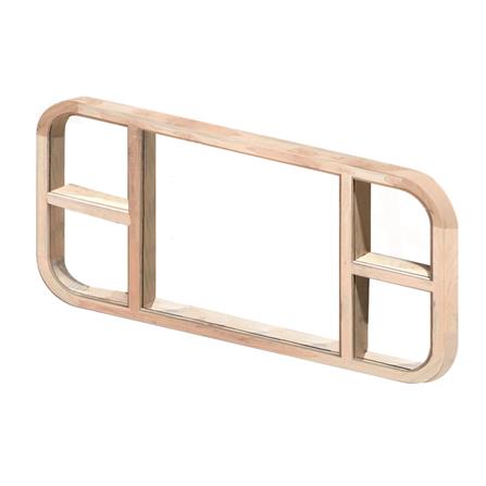 วงกบหน้าต่างโค้ง ไม้เนื้อแข็ง N999 MM-05 120x200 ซม. สีธรรมชาติ_0