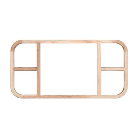 วงกบหน้าต่างโค้ง ไม้เนื้อแข็ง N999 MM-05 120x200 ซม. สีธรรมชาติ_1